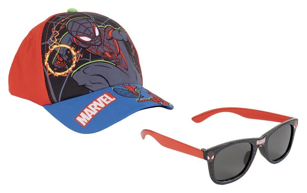 PRE ORDINE - Marvel Cap & Sunglasses Set Spider-Man Miles 53 cm