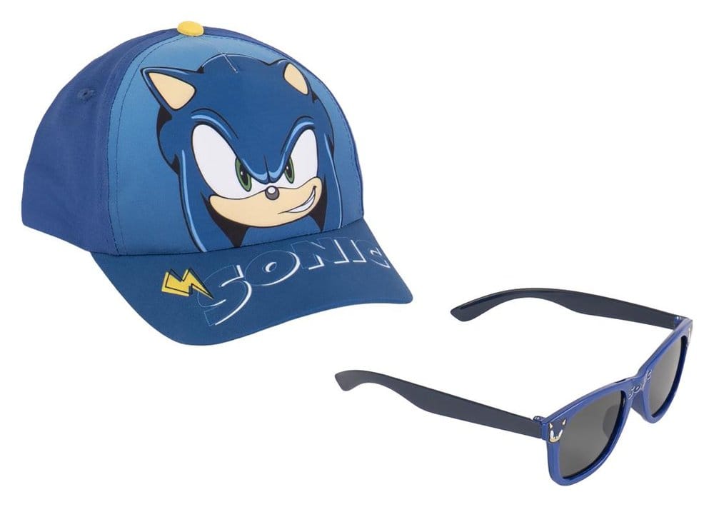 PRE ORDINE - Sonic The Hedgehog Baseball Cap & Sunglasses Set 53 cm