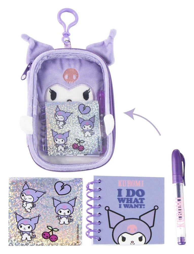 PRE ORDINE - Sanrio Plush Stationery Set Kuromi