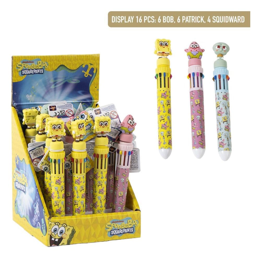 PRE ORDINE - SpongeBob SquarePants Multicoloured ball pen Display (16)