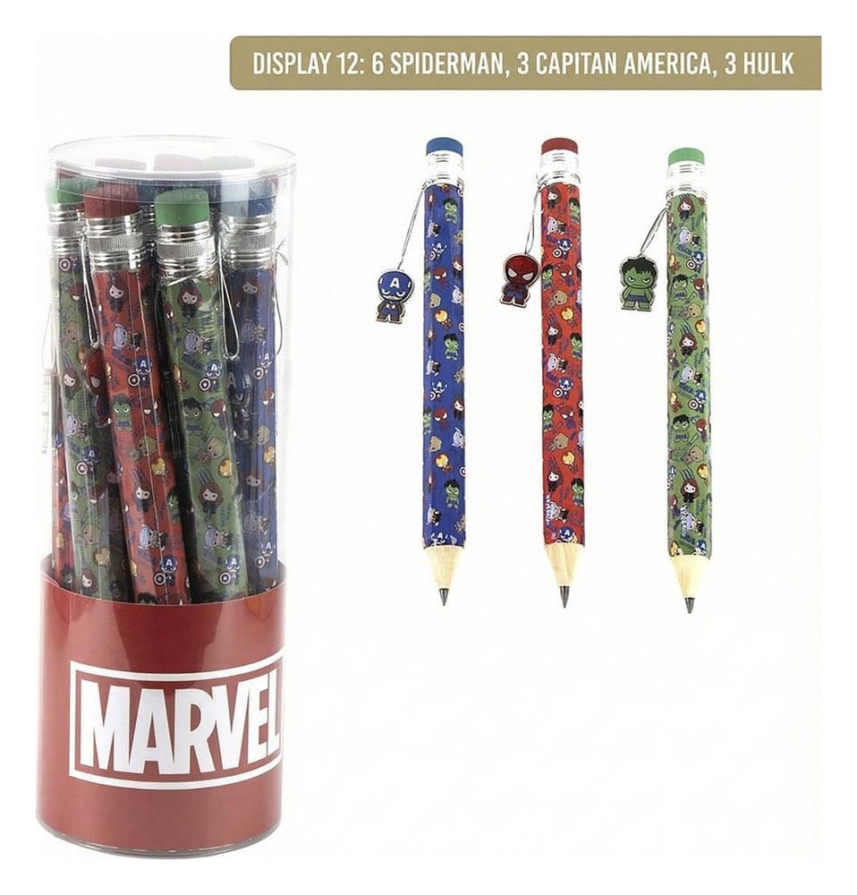 PRE ORDINE - Marvel Large Pencils Display (12)