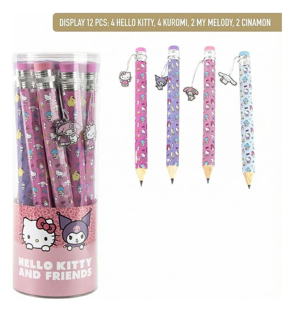 PRE ORDINE - Sanrio Large Pencils Hello Kitty Display (12)