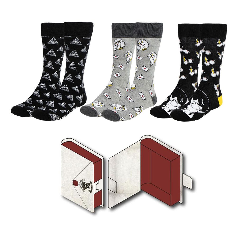 PRE ORDINE - Harry Potter Socks 3-Pack 38-45