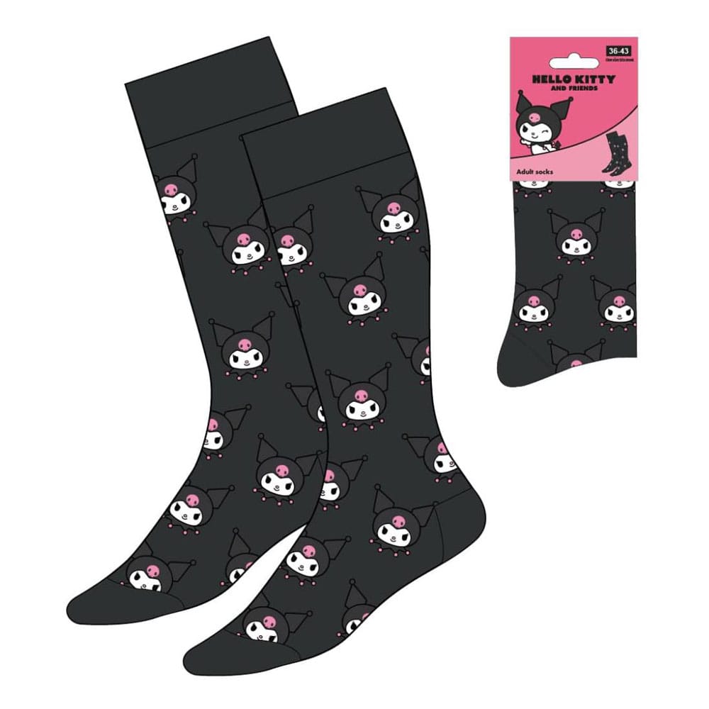 PRE ORDINE - Sanrio Socks Kuromi Face 36-43