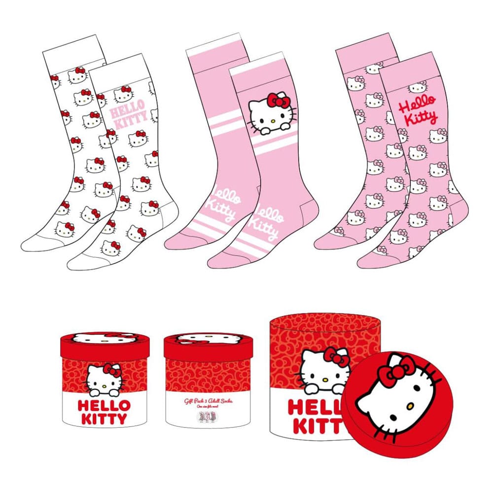 PRE ORDINE - Sanrio Socks 3-Pack Hello Kitty 36-43