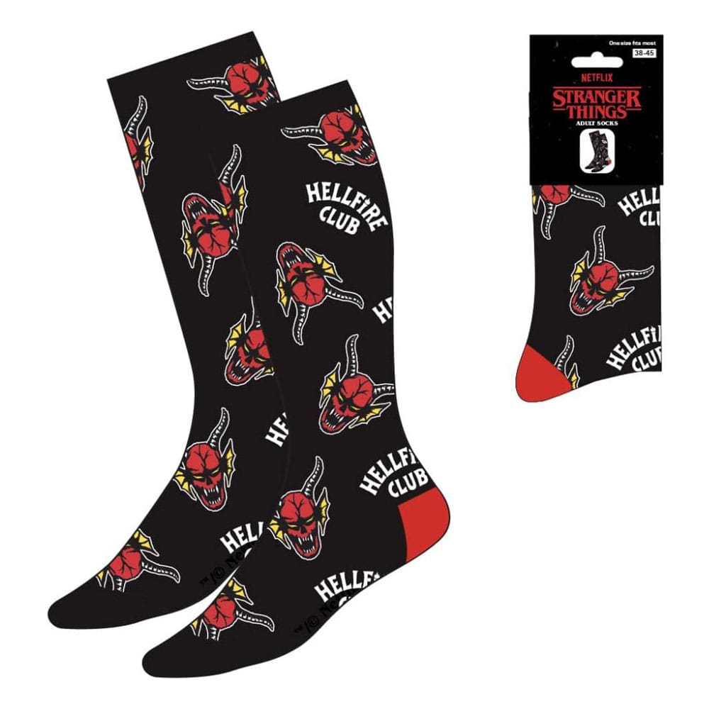 PRE ORDINE - Stranger Things Socks Hellfire Club AOP 38-45