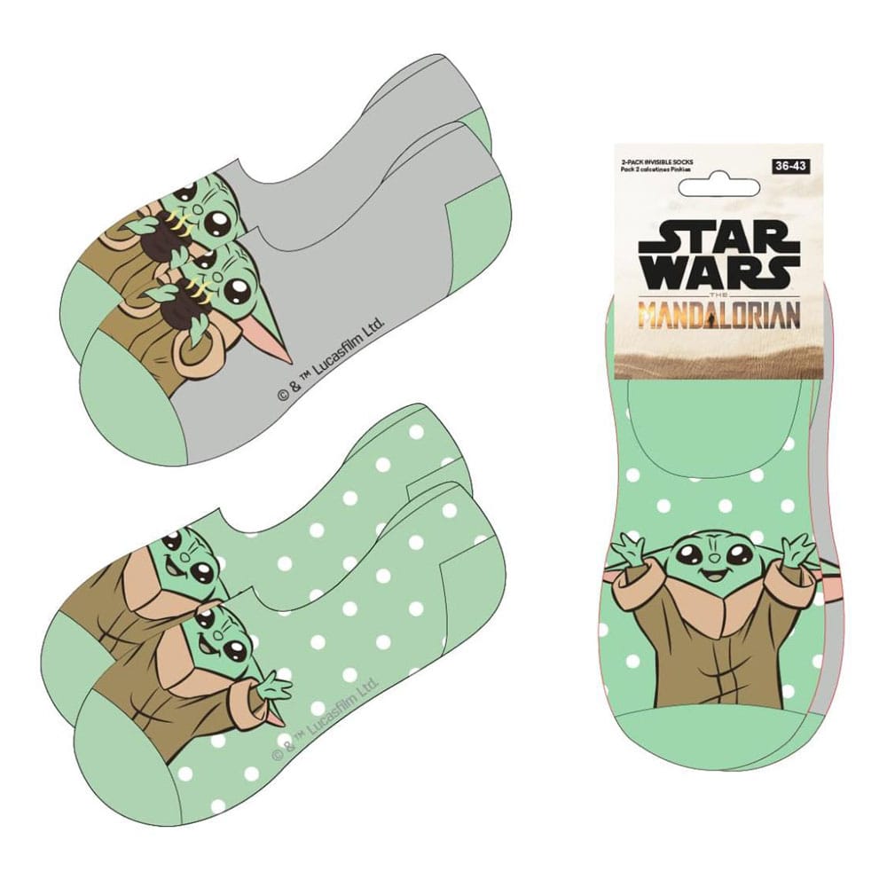 PRE ORDINE - Star Wars: The Mandalorian no-show socks 2-packs 38-45
