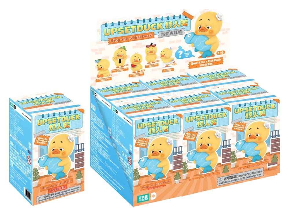PRE ORDINE - Upset Duck: Stop the Spiral Duck Blind Box figure 10 cm Display (6)