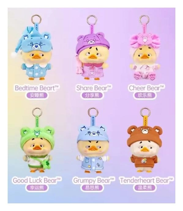 PRE ORDINE - Upset Duck: Rainbow Care Bears Blind Box Keychain 16 cm Display (6)