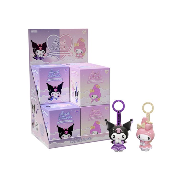 PRE ORDINE - Hello Kitty Keyring Angel & Devil Assortment (8)