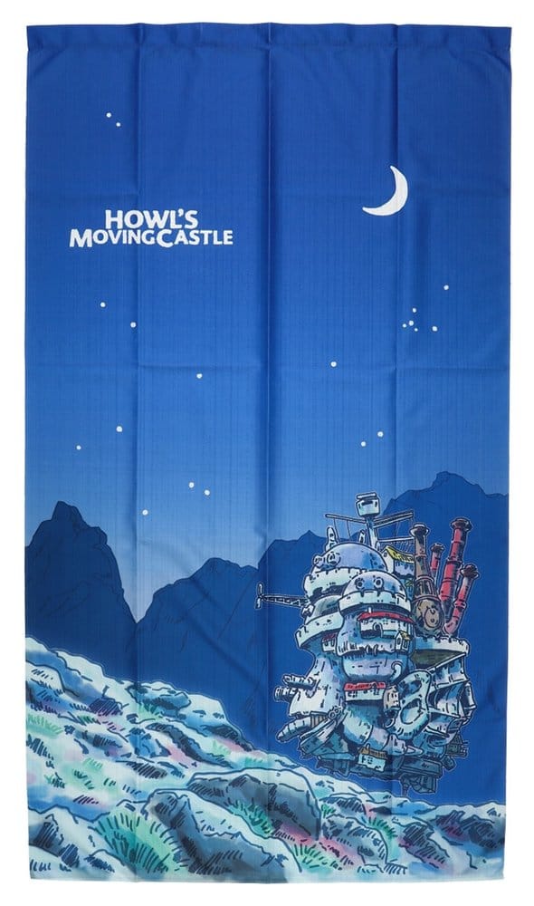 PRE ORDINE - Howl's Moving Castle Noren Curtains Moonlit night
