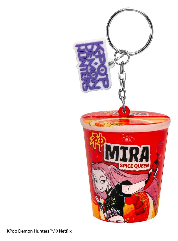 PRE ORDINE - KPop Demon Hunters Squishy Keychain Mira Spice Queen Noodles