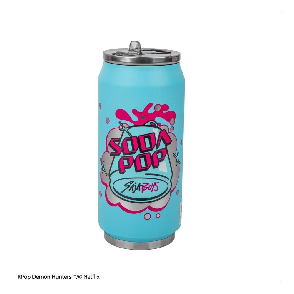 PRE ORDINE - KPop Demon Hunters Thermal Straw Mug Soda Pop Can