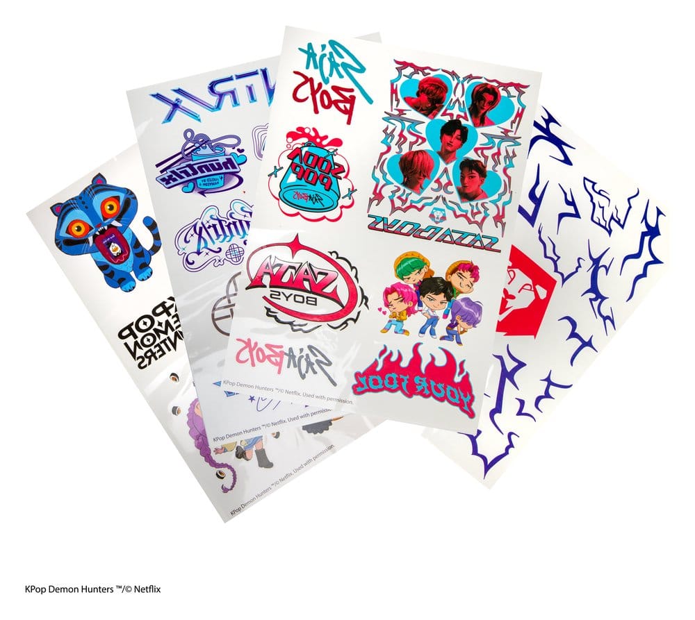 PRE ORDINE - KPop Demon Hunters Tattoo Stickers KPop Demon Hunters