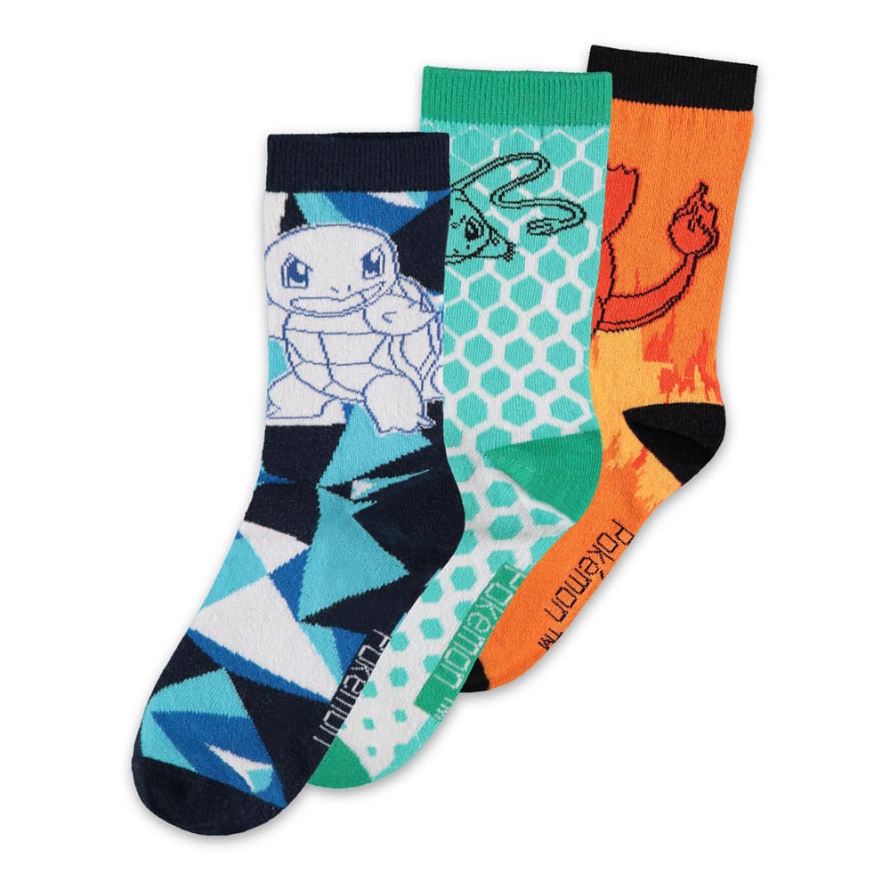 PRE ORDINE - Pokémon Socks 3-Pack Crew 39-42