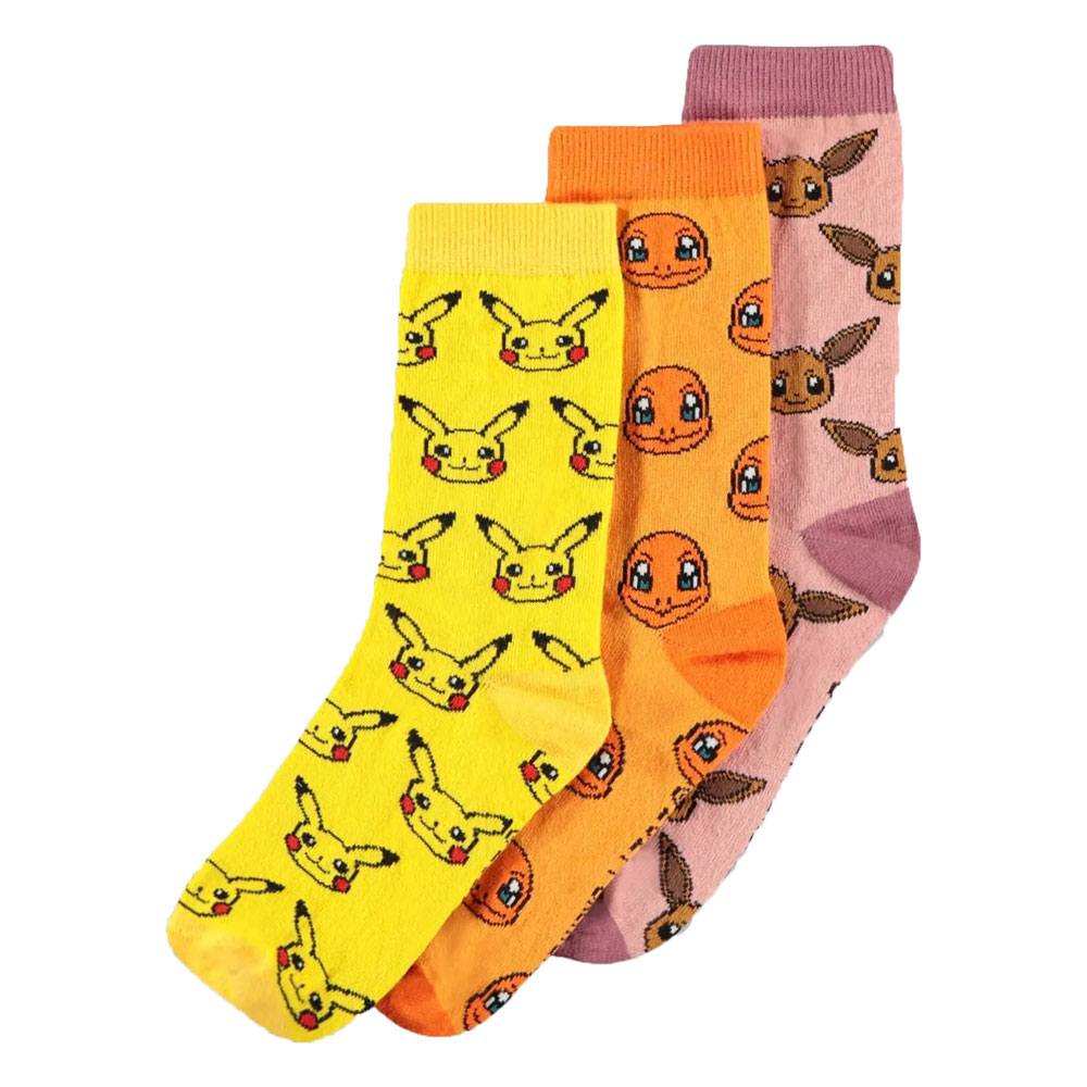 PRE ORDINE - Pokémon Socks 3-Pack Three Icons 39-42