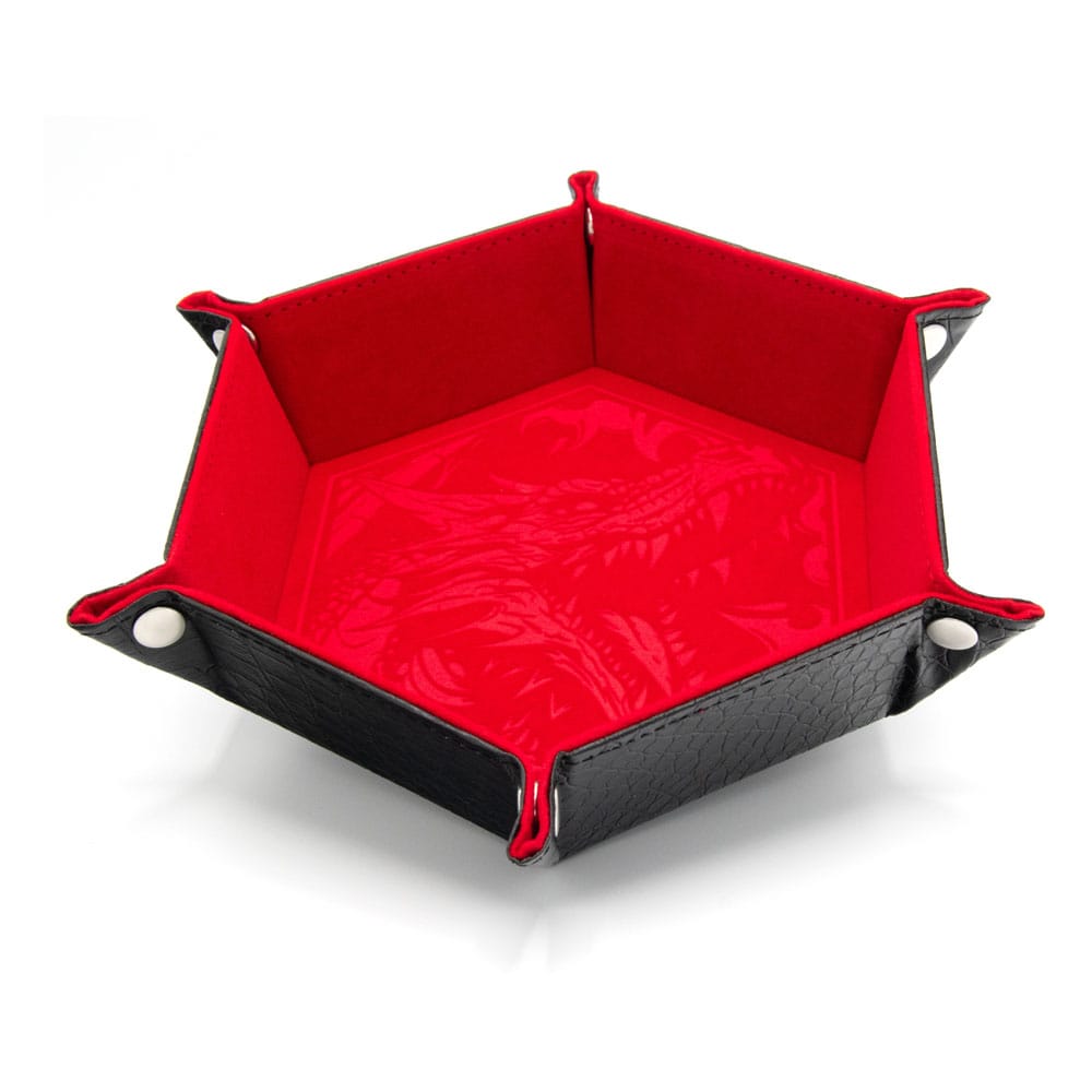 PRE ORDINE - CritStones Folding Dice Tray Dragon Skin Edition Red