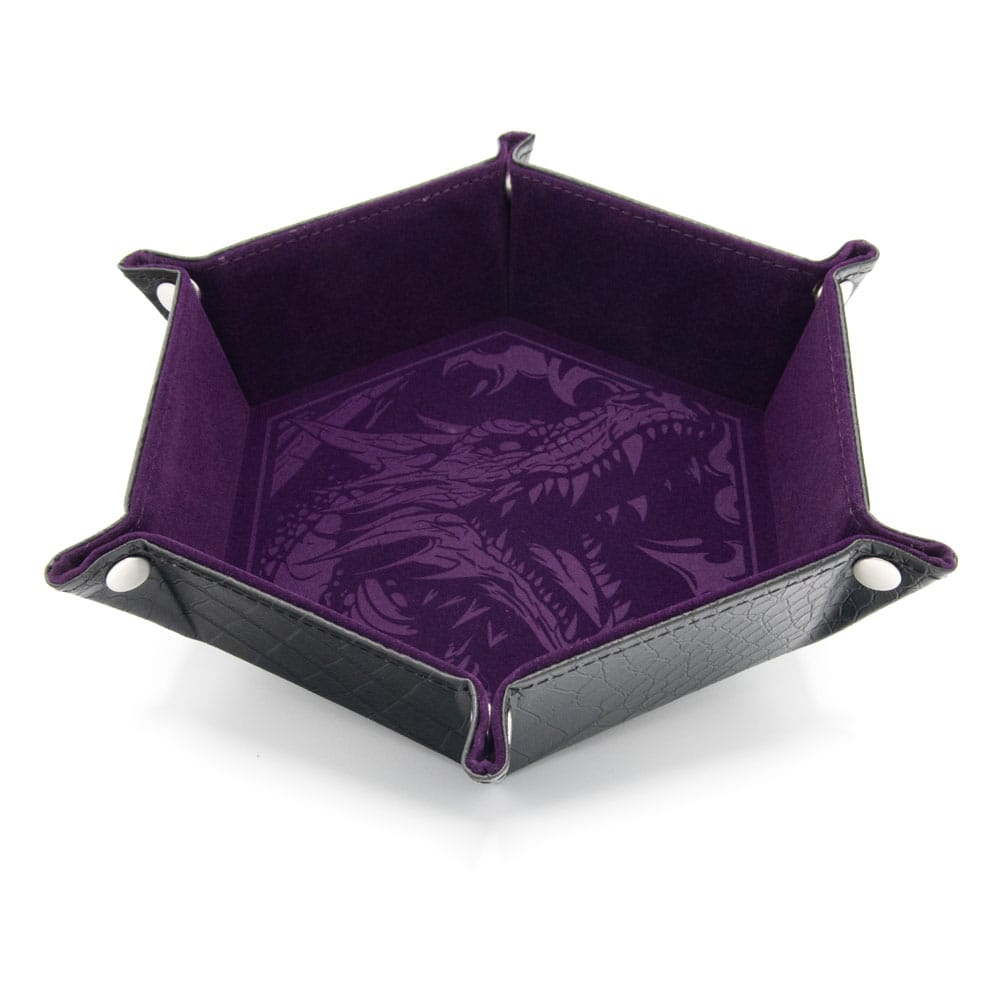 PRE ORDINE - CritStones Folding Dice Tray Dragon Skin Edition Purple