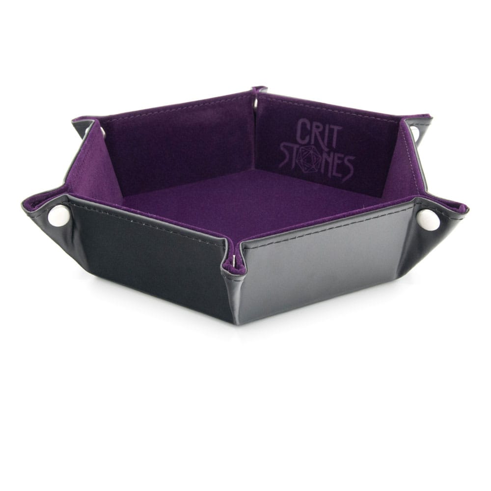 PRE ORDINE - CritStones Folding Dice Tray Purple