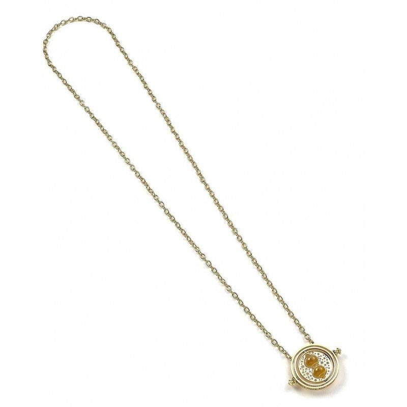 PRE ORDINE - Harry Potter Pendant & Necklace Spinning Time Turner (gold plated)