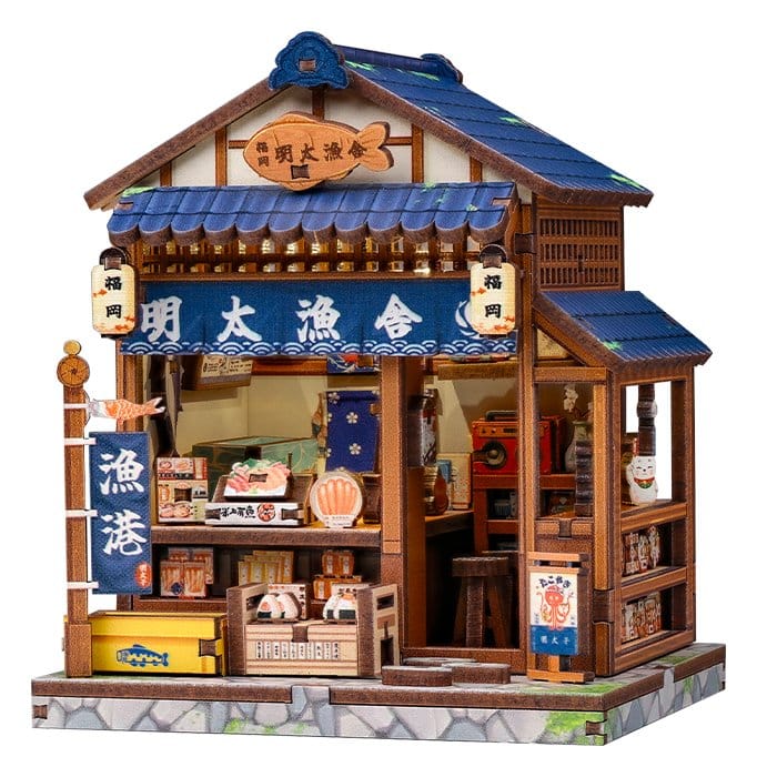 PRE ORDINE - Miniature House Model Kit Fukuoka Mentaiko Kitchen 11 x 9 cm