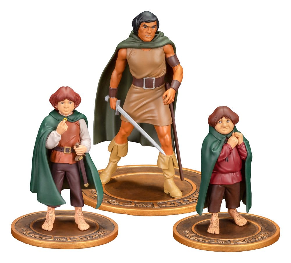 PRE ORDINE - Lord of the Rings Animated Film PVC Figures 3-Pack Frodo, Aragorn, and Samwise