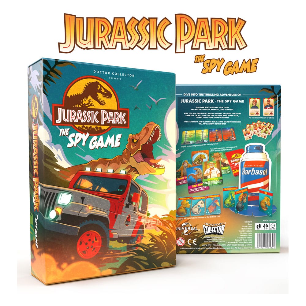 PRE ORDINE - Jurassic Park Hidden Role Game The Spy Game *English Version*
