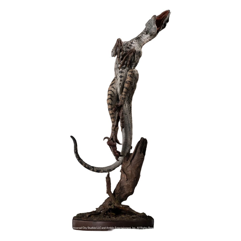 PRE ORDINE - Jurassic Park III Maquette 1/4 Female Velociraptor White Queen 103 cm