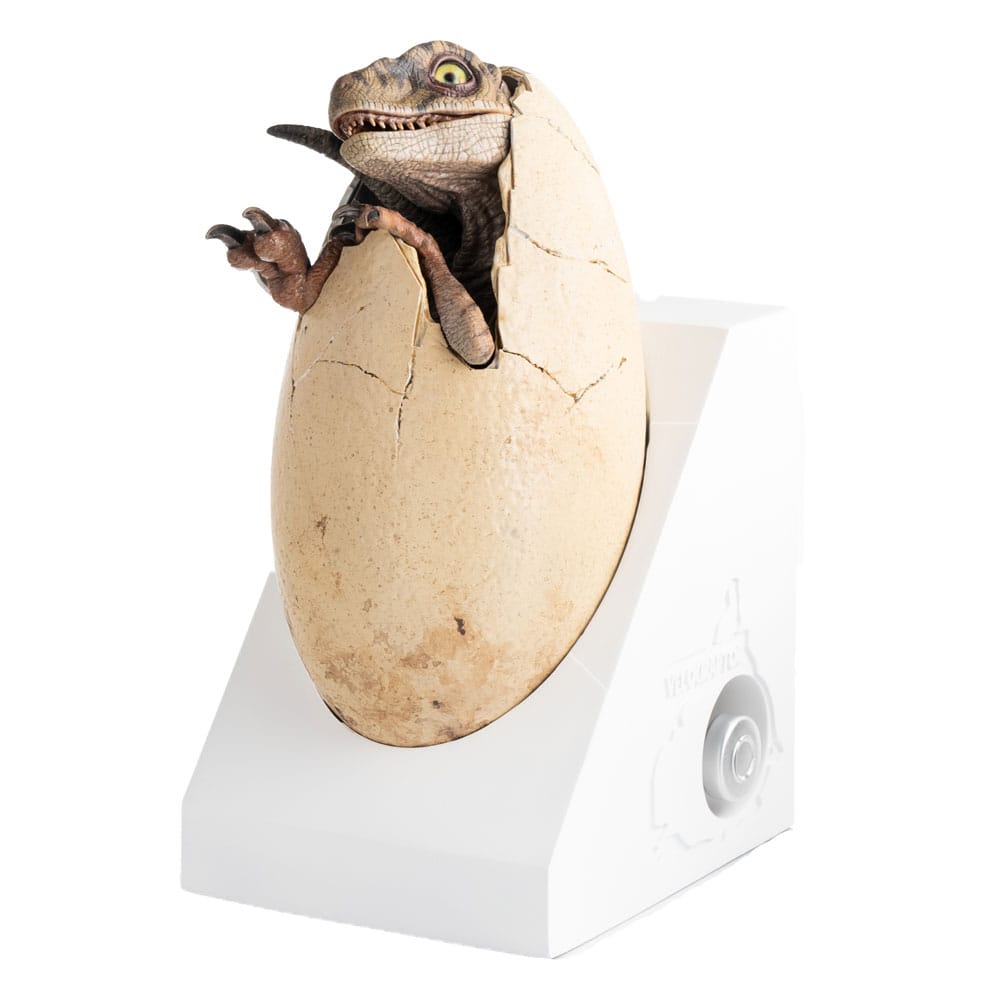 PRE ORDINE - Jurassic Park III ECC Elite Creature Line Statue White Queen Hatching Egg 13 cm