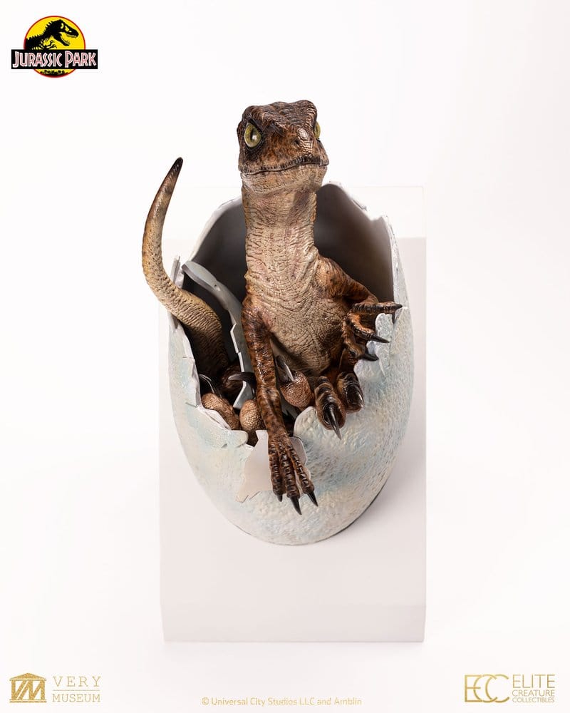 PRE ORDINE - Jurassic Park Replica Bust Velociraptor Hatching Egg 24 cm