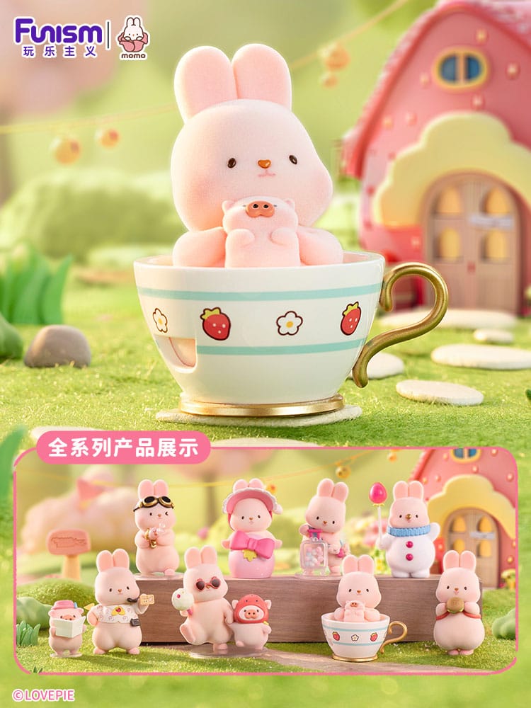 PRE ORDINE - Momo Bunny Strawberry Town Series Mini Figures 9 cm Display (8)