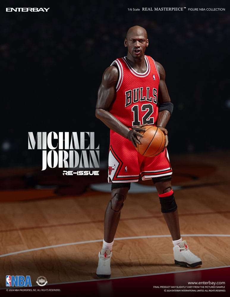 PRE ORDINE - NBA Collection Real Masterpiece Actionfigur 1/6 Michael Jordan I'm Back Edition Limited 30 cm