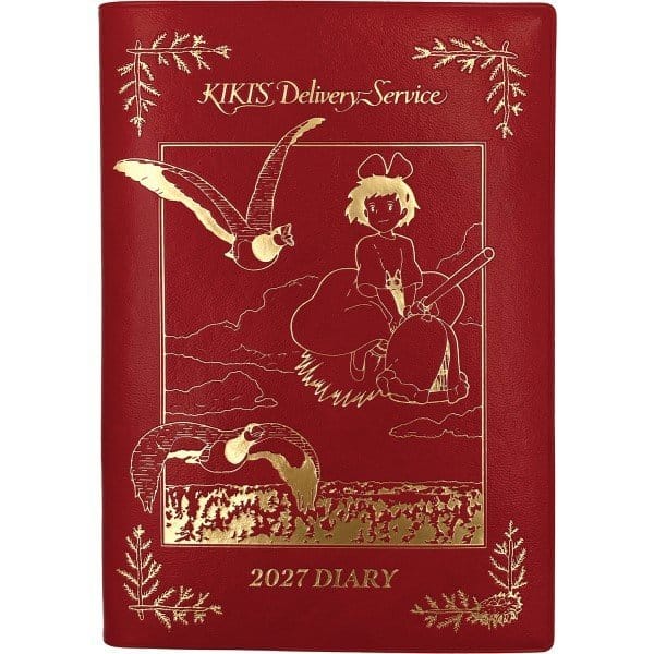 PRE ORDINE - Kiki's Delivery Service Diary Kiki on her broom red gold foil