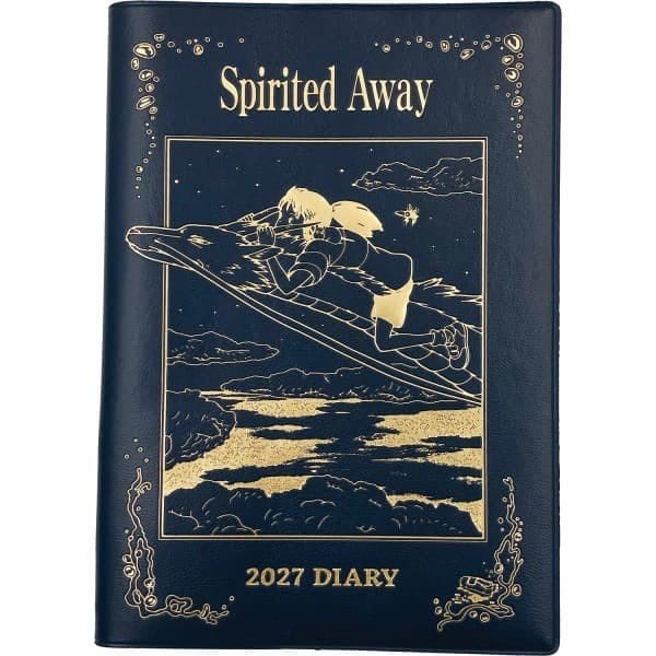 PRE ORDINE - Spirited Away Diary Haku dragon & Chihiro blue gold foil