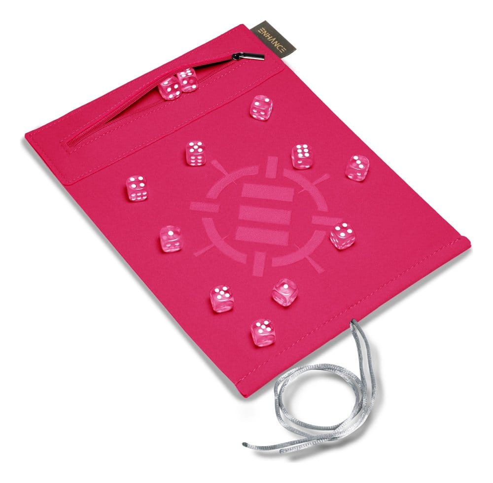 PRE ORDINE - Enhance Tabletop Accessories Roll on a Scroll Dice and Rolling Mat Pink