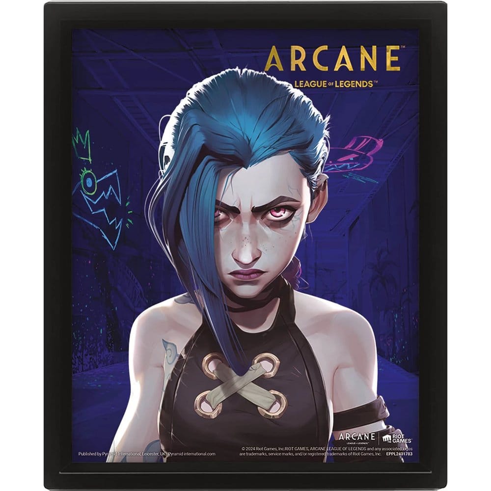 PRE ORDINE - League of Legends Arcane 3D Lenticular Poster Jinx-VI