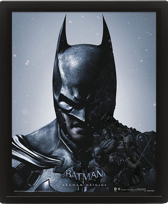 PRE ORDINE - Batman Arkham Origins Framed 3D Effect Poster Pack Batman vs. Joker 26 x 20 cm (3)