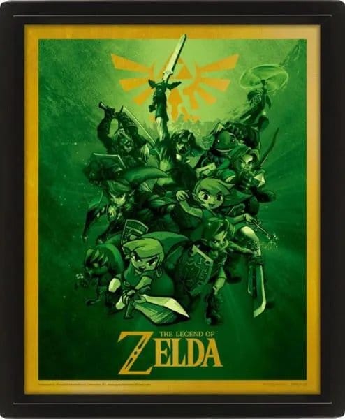 PRE ORDINE - The Legend of Zelda 3D Lenticular Poster (Link) 29 x 24 cm