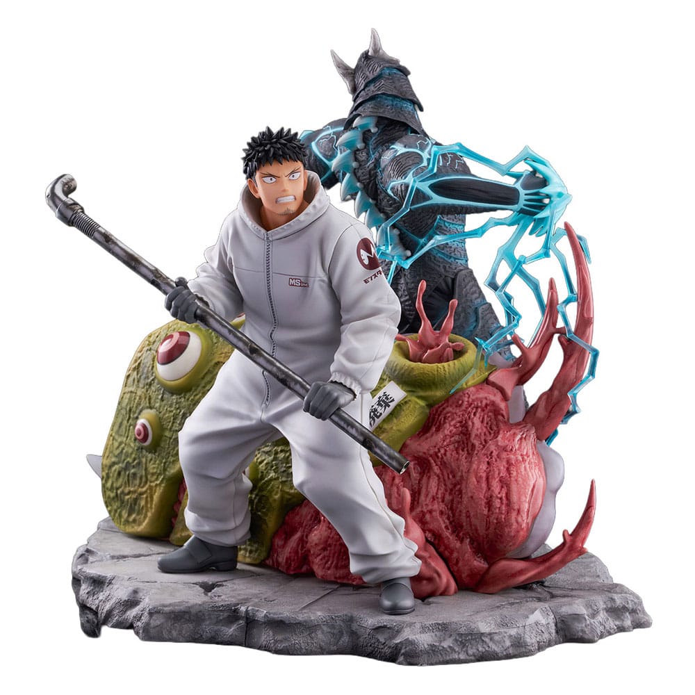 PRE ORDINE - Kaiju No.8 SHIBUYA SCRAMBLE FIGURE PVC Statue 1/7 Kaiju No.8 & Kafka Hibino 29 cm