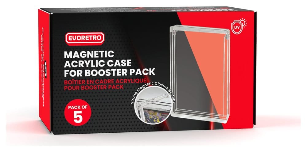 PRE ORDINE - Evoretro Acrylic Display Case 5-Pack for Booster Packs
