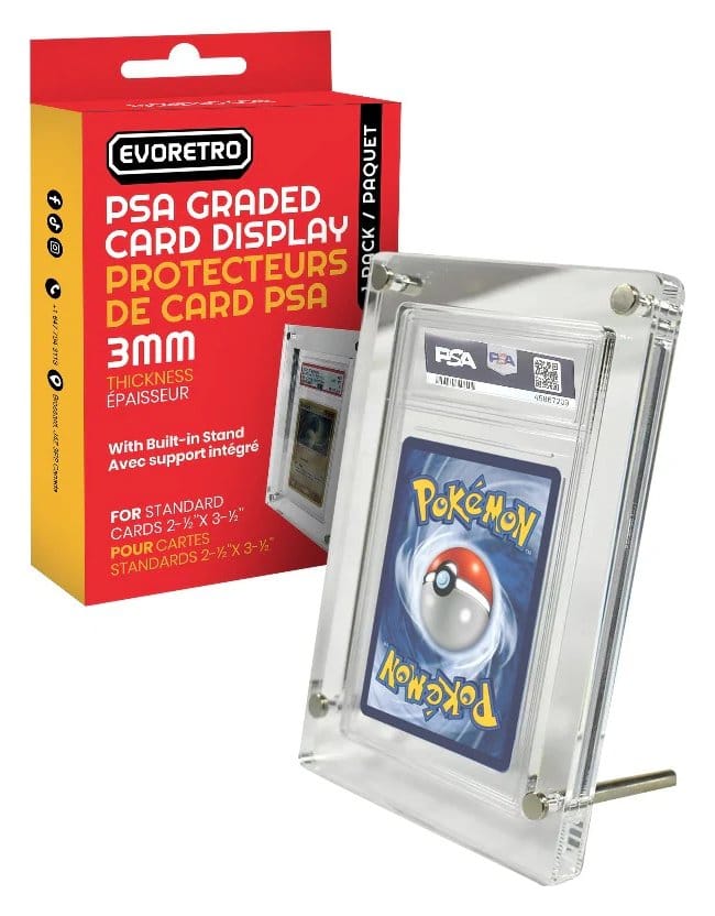 PRE ORDINE - Evoretro Acrylic Card Display Stand for PSA Graded Cards 3mm
