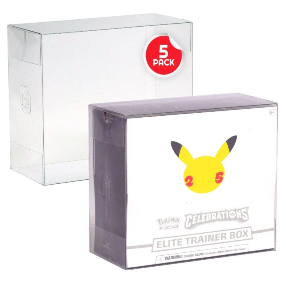 PRE ORDINE - PET Protectors 5-Pack for Booster Boxes / Elite Trainer Boxes Ver. 2