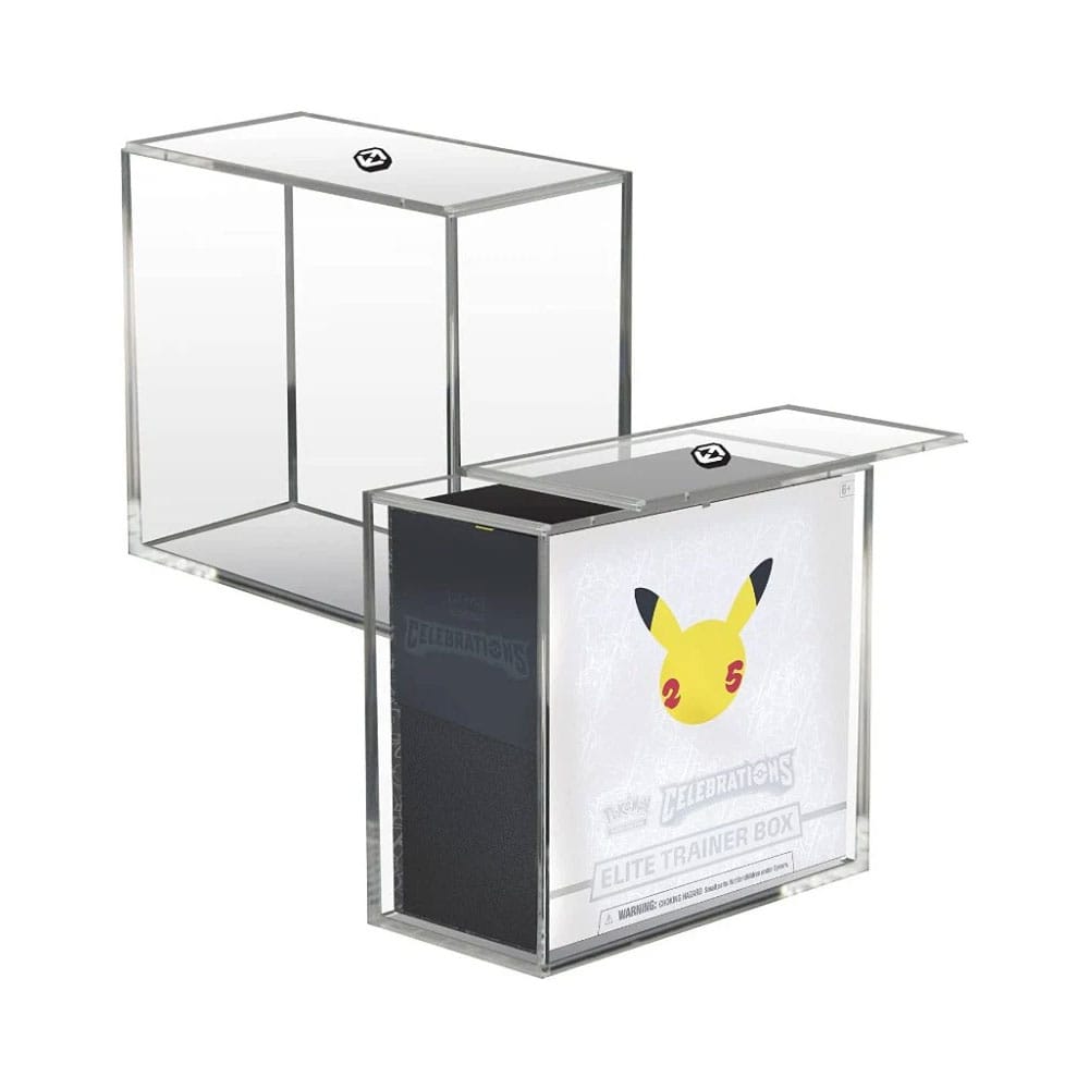 PRE ORDINE - Evoretro Acrylic Display Case for Booster Boxes / Elite Trainer Boxes Ver. 2 with Sliding Lid