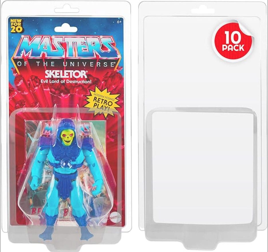 PRE ORDINE - Clamshell PET Protectors 10-Pack for Masters of the Universe Action Figures