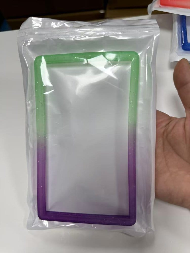 PRE ORDINE - Evoretro Bumper for PSA Graded Card Slab Gradient Green-Purple Glitter