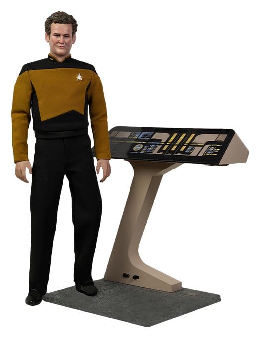 PRE ORDINE - Star Trek: The Next Generation Action Figure 1/6 Chief Miles O'Brien with Transporter Console 30 cm