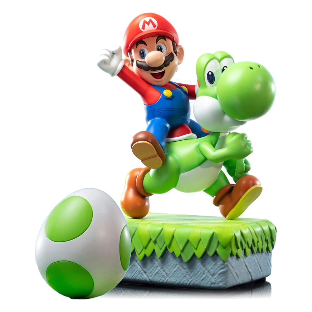 PRE ORDINE - Super Mario Statue Mario & Yoshi 48 cm