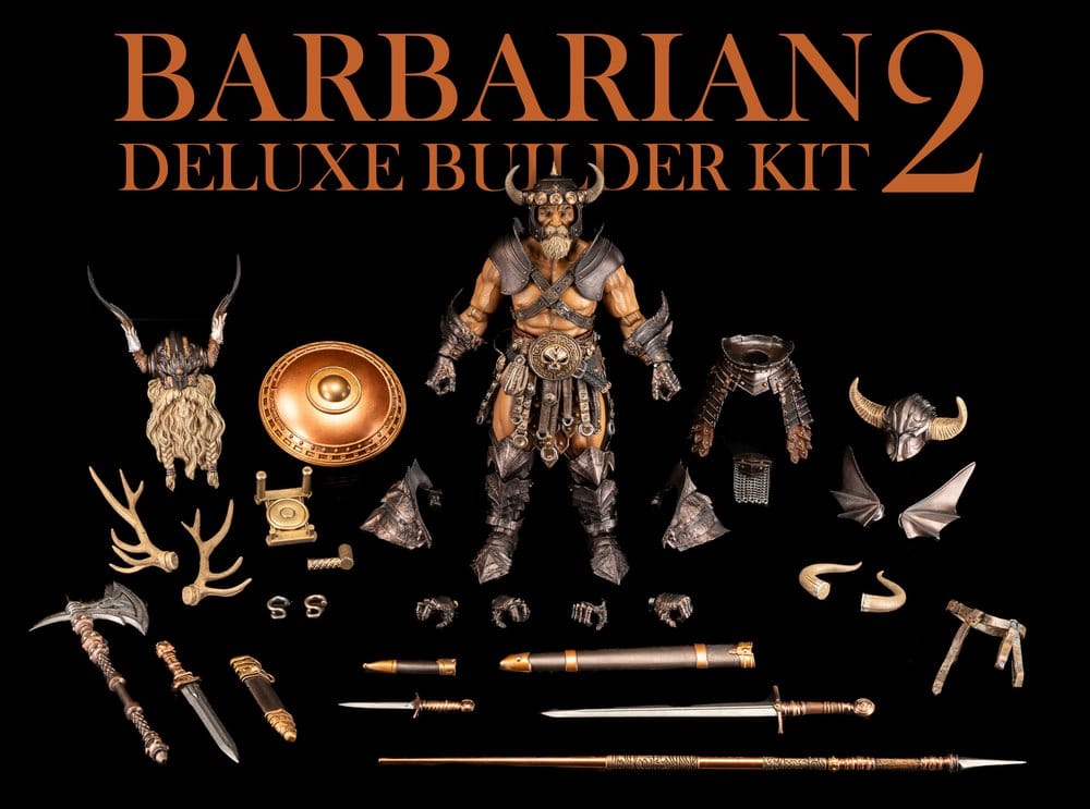 PRE ORDINE - Mythic Legions: Reinforcement 3 Action Figure Accessory Barbarian Builder Kit 2 Deluxe