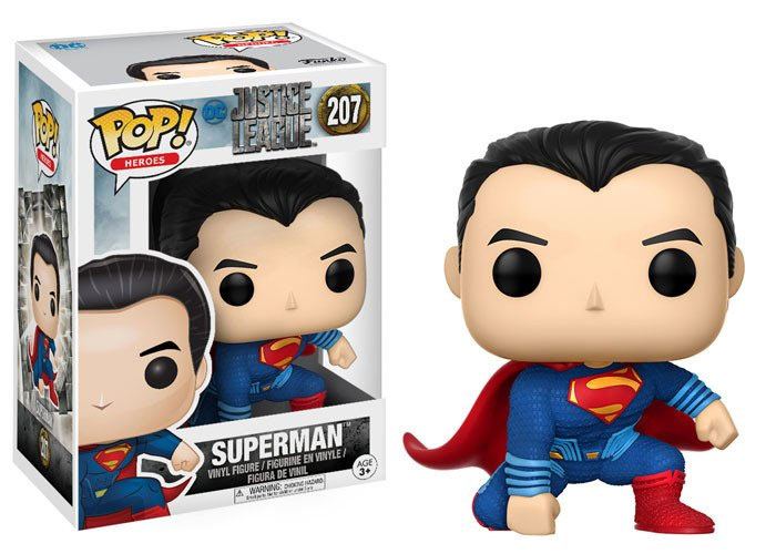 PRE ORDINE - Justice League Movie POP! Movies Vinyl Figure Superman (Landing Pose) 9 cm