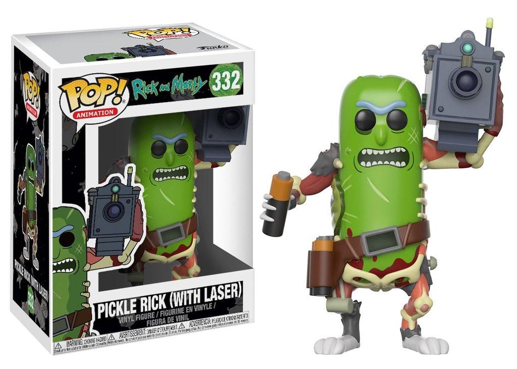 PRE ORDINE - Rick and Morty POP! Animation Vinyl Figure Pickle Rick with Laser 9 cm